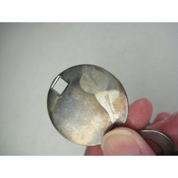 Vintage Sterling Silver Aztec Mayan Calendar Link Bracelet 925 Modern Mexico - Picture 4 of 11